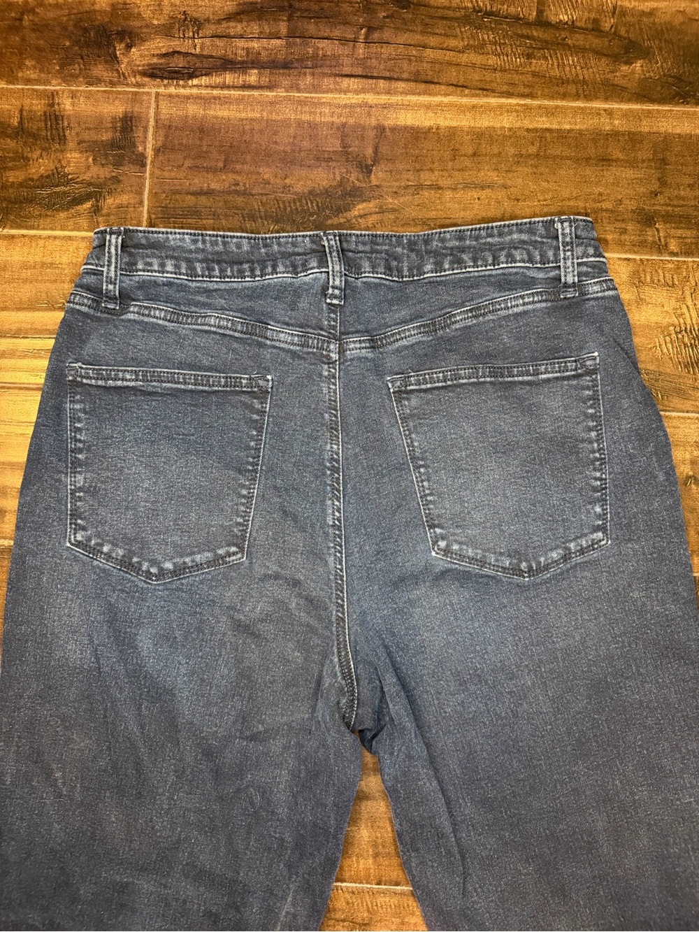 Sonoma Goods For Life Curvy Straight High Rise Jeans Dark Wash Women's Size 14R - Picture 8 of 9